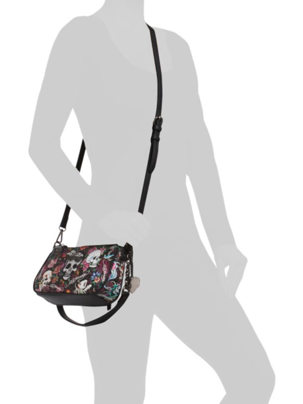 ED HARDY Heather Baguette With Shoulder Strap - Picture 2 of 4